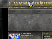 Tablet Screenshot of gladiatorchallenge.com